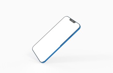 realistic smartphone template mockup for user experience presentation. Stylish concept design for websites, applications and landing pages. 3d