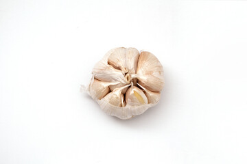 garlic isolated on a white background