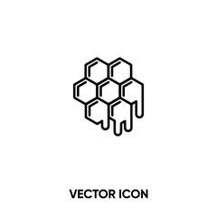 Honey vector icon. Modern, simple flat vector illustration for website or mobile app.Bee symbol, logo illustration. Pixel perfect vector graphics