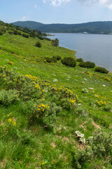landscape of Belmeken Dam, Rila mountain, Bulgaria