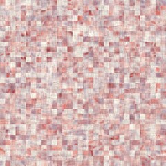 Seamless square tile faux wall mosaic pattern for surface design and print. High quality illustration. Detailed ornate grid repeat swatch.