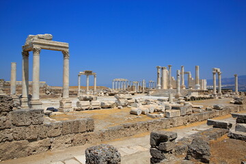 Ancient City of Laodikeia, BC. Between the years of 261-263 II. It was founded by Antiochus and named after Laodike, the wife of Antiochus. Pamukkale, Turkey