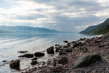 Loch Ness lake in Scotland.