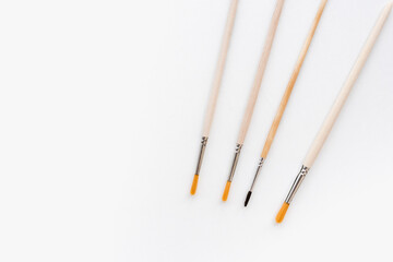 brushes on white background