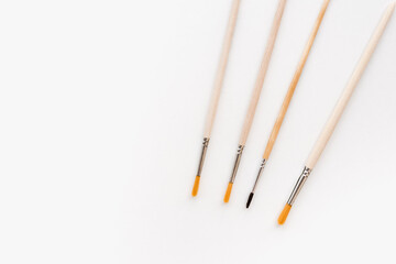 brushes on white background