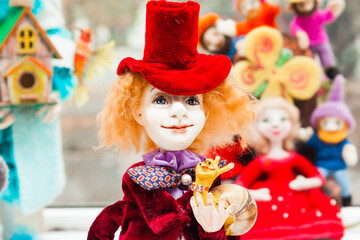 Soft toy of a fairytale character. Handmade soft toy in the shape of a man.