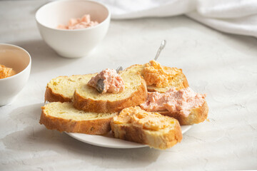 spread from butter and fish roe