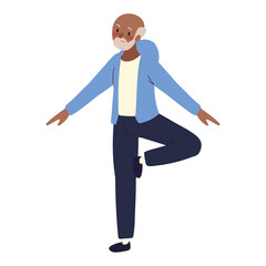 grandpa making exercise