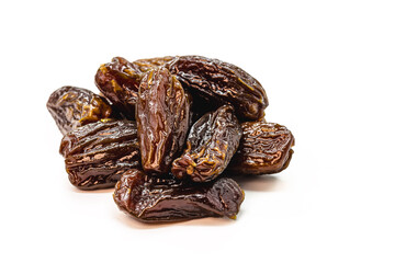 Brazilian prunes pile , isolated white background
