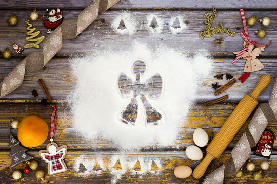 Angel Christmas digital backdrop/ x-mas digital background - Powered by Adobe