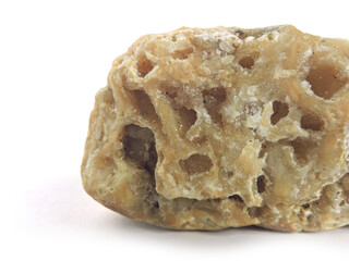 Mineral stone on white background