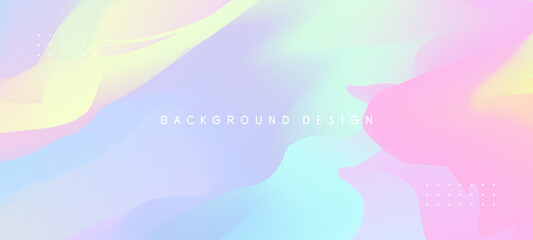 Abstract blurred gradient background. Colorful smooth banner template. Mesh backdrop with bright colors. Vector	
