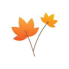 Naklejka premium autumn leaf icon. vector illustration 