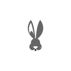 Rabbit logo icon design vector template