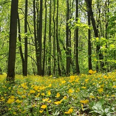 spring in the forest