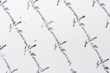 rubber stamp background with the expression 