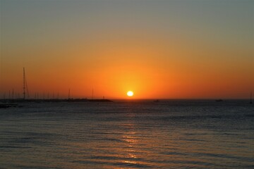 Fototapeta na wymiar Uruguayan sunset