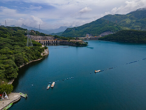 Chicoasen Hydroelectric central located in Chiapas, Mexico