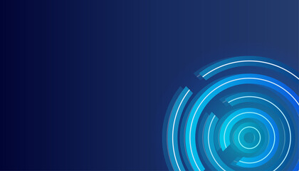 Modern minimalist blue technology lights background