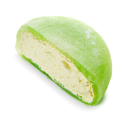 Tasty Japanese mochi on white background