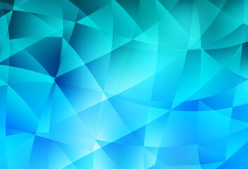 Light BLUE vector triangle mosaic background.