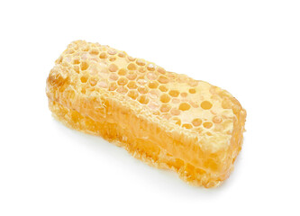 Honey comb on white background