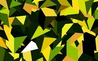 Dark Green, Red vector texture with triangular style.