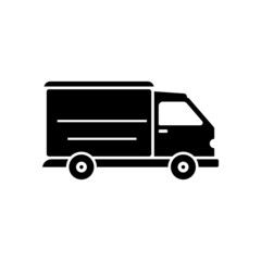 Fototapeta na wymiar Delivery truck icon design template illustration isolated