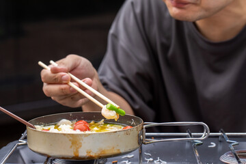 アヒージョ　キャンプ飯　外で過ごす休日　おうちじかん　にんにく料理　おそとごはん