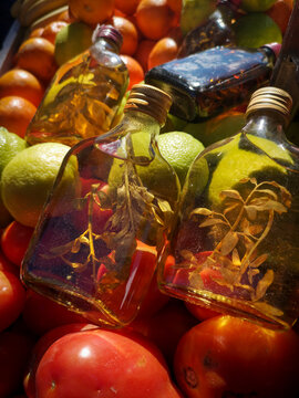 "Ca&ntilde;a con Ruda" traditional South American drink ingested for the celebration of the first day of August