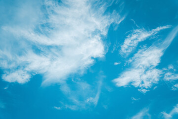 Fototapeta na wymiar empty blue sky background with clouds