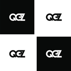 qez letter monogram logo design set