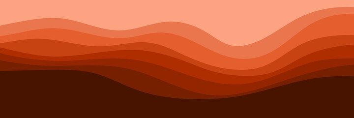abstract wave pattern in sunset color scheme vector design for wallpaper, backdrop, background, web banner, and design template