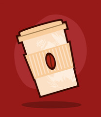 coffee in disposable take away