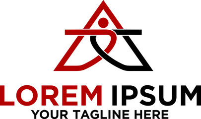 Human Resources Initial A letter Logo