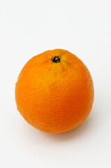 close up of orange isolated on white background 