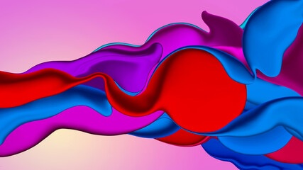 Gradiant colorful abstract  background, Digital painting design illustration, 