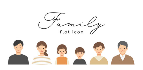 3世代家族のアイコン