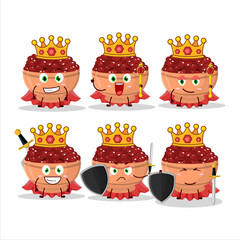 A Charismatic King kidney beans cartoon character wearing a gold crown