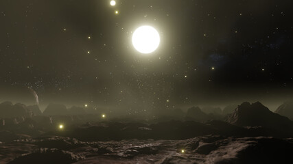 Naklejka premium 3D illustration Background for advertising and wallpaper in nature and advertising scene. 3D rendering in decorative concept.