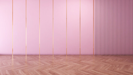 Room interior with Wall Background. 3D rendering ,3D illustration	
