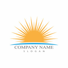 Sun Vector illustration Icon Logo Template design