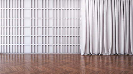 Room interior with Wall Background. 3D rendering ,3D illustration	