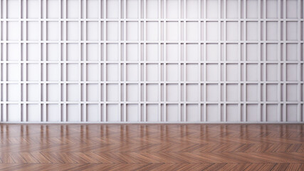 Empty room with Wall Background. 3D illustration, 3D rendering