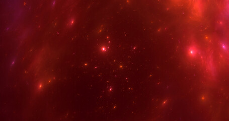 3D rendering abstract colorful fractal light background