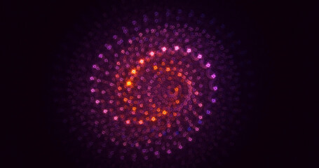 3D rendering abstract multicolor fractal light background
