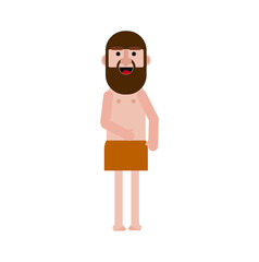 castaway avatar on white background