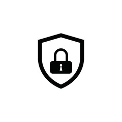 shield icon vector logo template, secure icon 