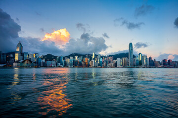 Hong Kong Cityscape at Morning