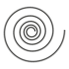 Fototapeta na wymiar Concentric circle swirl art Geometric line element